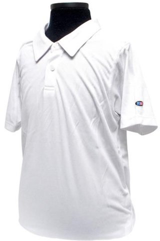 U.S. Kids Golf Tech Lisle junior polo, wit