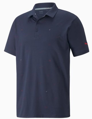Puma Cloudspun Love heren polo, navy blazer/ski patrol
