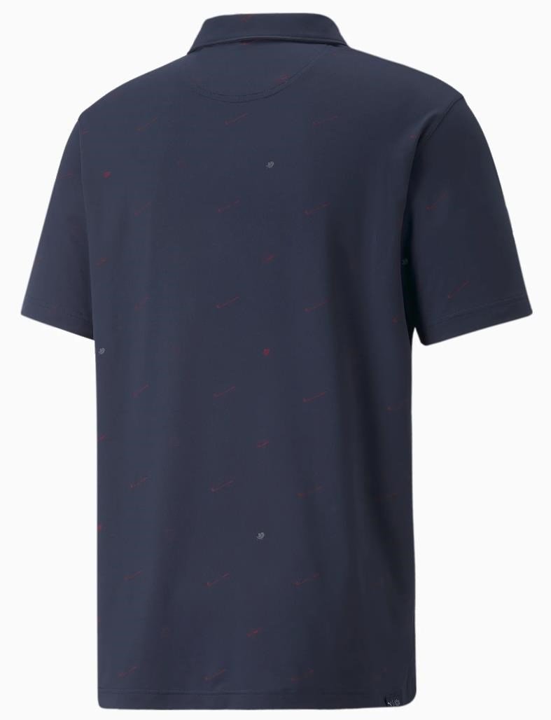 Puma Cloudspun Love heren polo, navy blazer/ski patrol