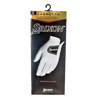 Srixon Premium Cabretta Leather heren golfhandschoen, wit