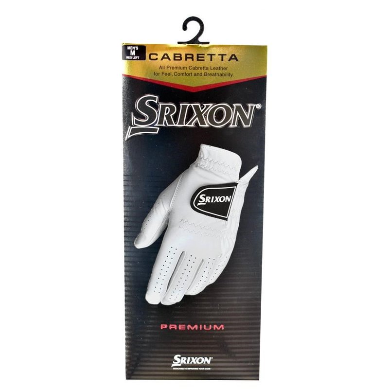 Srixon Premium Cabretta Leather heren golfhandschoen, wit