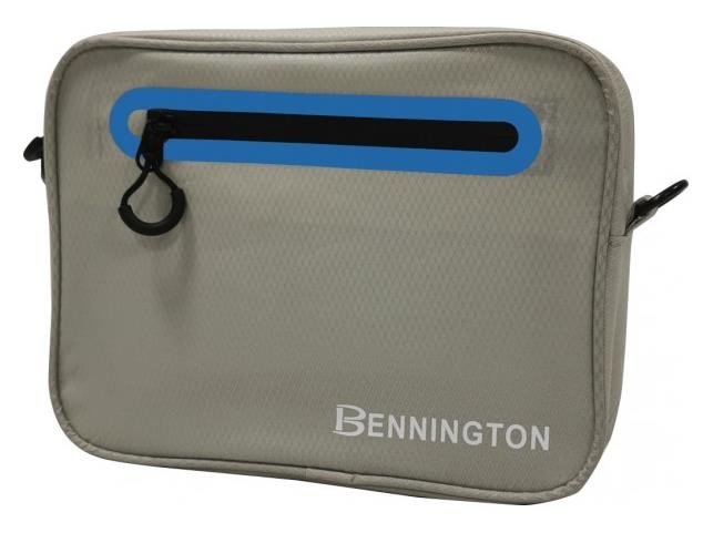 Bennington Pouch tas, lichtgrijs/kobalt