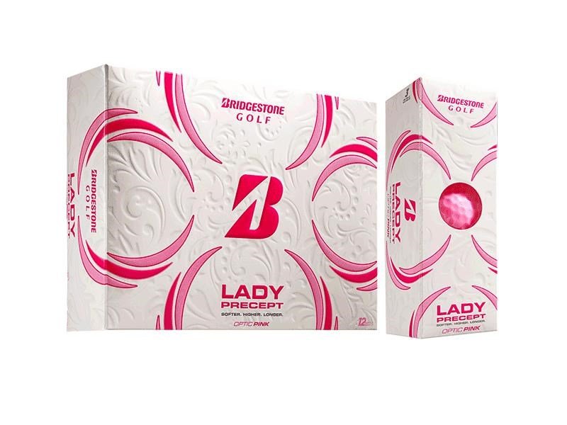 Bridgestone Lady Precept dames golfballen, roze