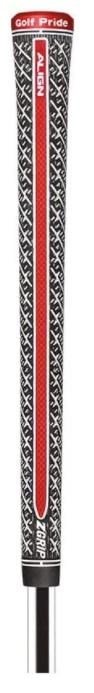 Golf Pride Z-Grip Cord Align grip, MIDSIZE, zwart/wit/rood