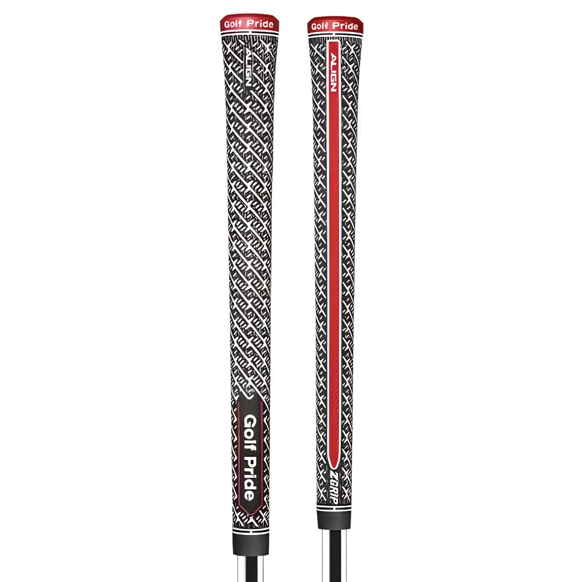 Golf Pride Z-Grip Cord Align grip, MIDSIZE, zwart/wit/rood