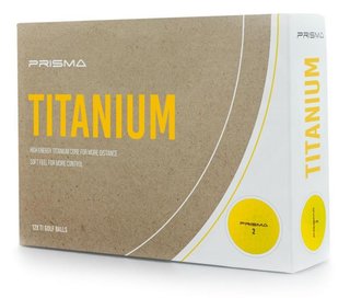 Masters Prisma Titanium golfballen, geel