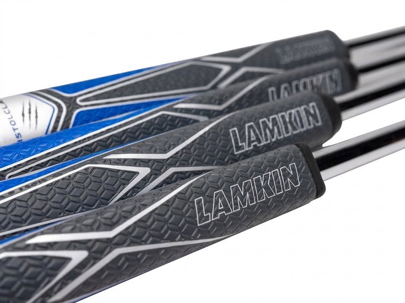 Lamkin SINKFIT PU Squaretop putter grip, zwart/blauw