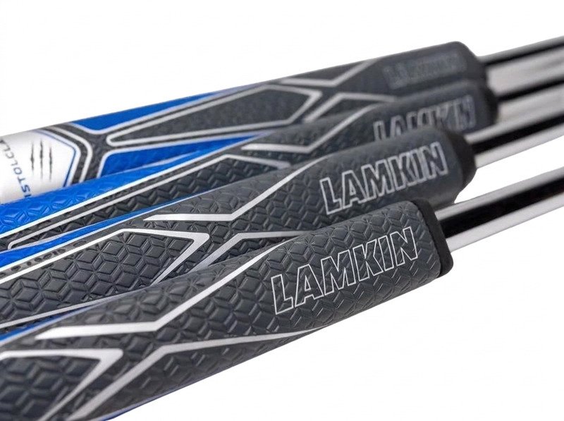 Lamkin SINKFIT PU Straight putter grip, zwart/blauw