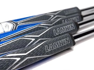 Lamkin Sink Fit PU Pistolclaw putter grip, zwart/blauw