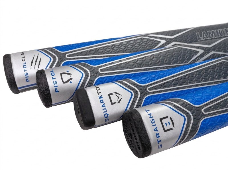 Lamkin Sink Fit PU Pistolclaw putter grip, zwart/blauw