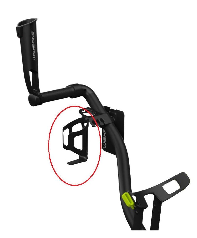 Wishbone NEO bekerhouder, zwart