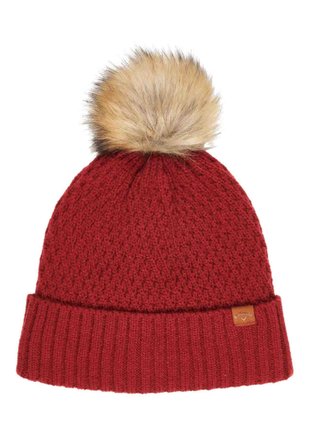 Callaway Pom Pom Beanie dames wintermuts, rood