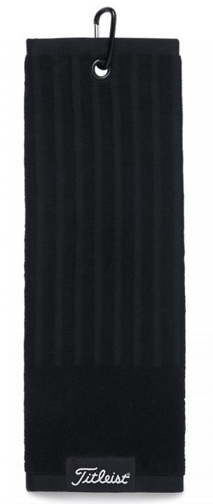 Titleist Tri-Fold golfhanddoek, zwart