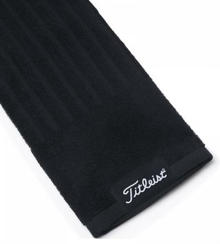 Titleist Tri-Fold golfhanddoek, zwart