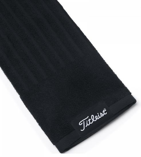 Titleist Tri-Fold golfhanddoek, zwart