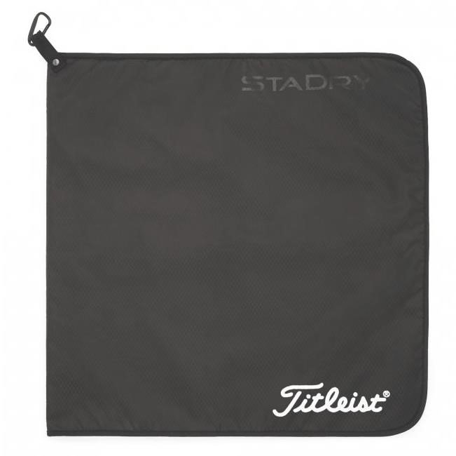 Titleist StaDry Performance golfhanddoek, zwart