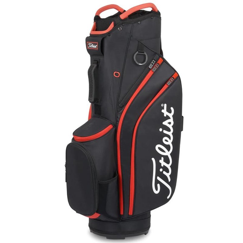 Titleist Cart 14 cart bag, zwart/zwart/rood