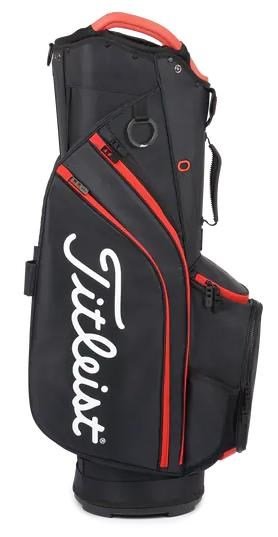 Titleist Cart 14 cart bag, zwart/zwart/rood