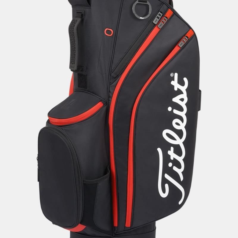 Titleist Cart 14 cart bag, zwart/zwart/rood