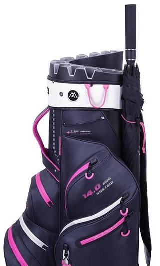 Big Max Dri Lite Silencio 2 Organizer cartbag, steel blue/silver/fuchsia