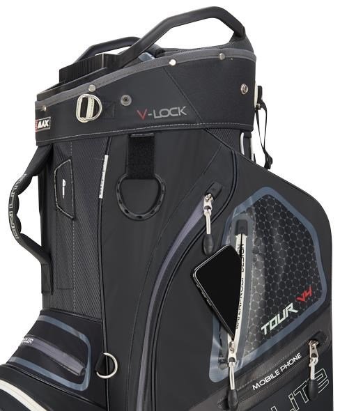 Big Max Dri Lite V-4 Organizer cartbag, zwart