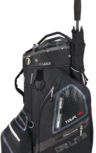 Big Max Dri Lite V-4 Organizer cartbag, zwart