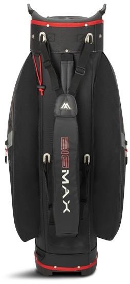 Big Max Dri Lite V-4 Organizer cart bag, houtskool/zwart/rood