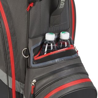 Big Max Dri Lite V-4 Organizer cart bag, houtskool/zwart/rood