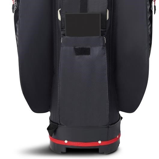 Big Max Dri Lite V-4 Organizer cart bag, houtskool/zwart/rood