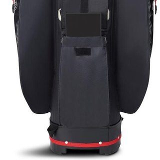 Big Max Dri Lite V-4 Organizer cart bag, houtskool/zwart/rood