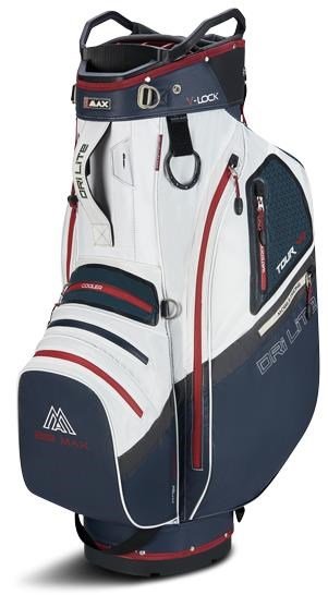 Big Max Dri Lite V-4 Organizer cart bag, blueberry/white/merlot