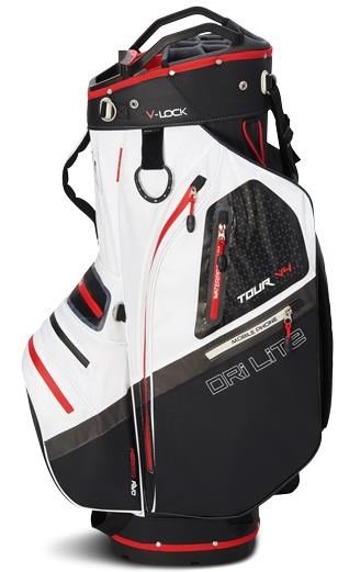 Big Max Dri Lite V-4 Organizer cart bag, zwart/wit/rood