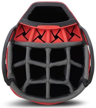 Big Max Dri Lite V-4 Organizer cart bag, zwart/wit/rood