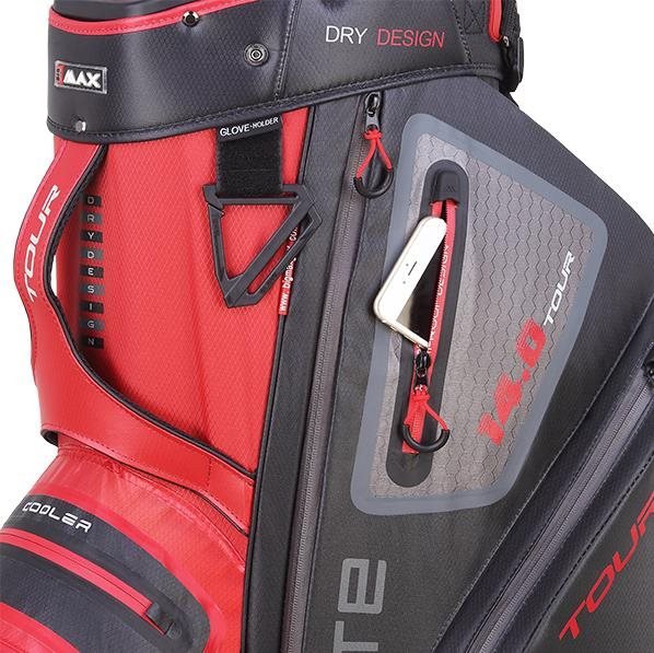 Big Max Dri Lite Tour cart bag, rood/zwart
