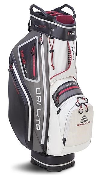 Big Max Dri Lite Tour cart bag, wit/grijs/zwart/merlot