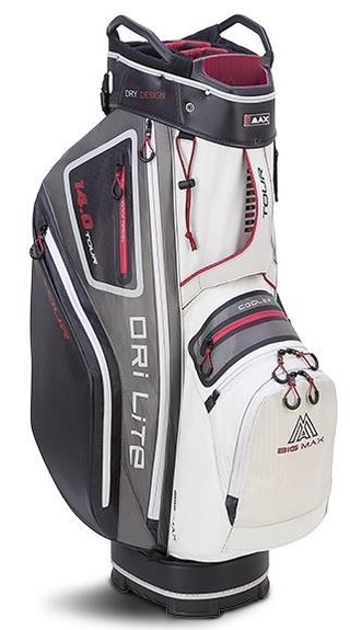 Big Max Dri Lite Tour cart bag, wit/grijs/zwart/merlot