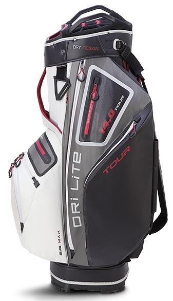 Big Max Dri Lite Tour cart bag, wit/grijs/zwart/merlot