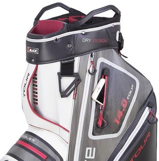 Big Max Dri Lite Tour cart bag, wit/grijs/zwart/merlot