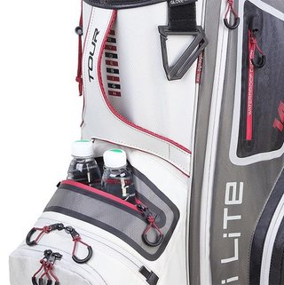 Big Max Dri Lite Tour cart bag, wit/grijs/zwart/merlot