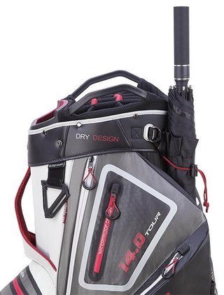 Big Max Dri Lite Tour cart bag, wit/grijs/zwart/merlot