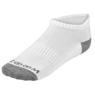 Zoom Ankle heren sokken (3 paar), wit/zilver