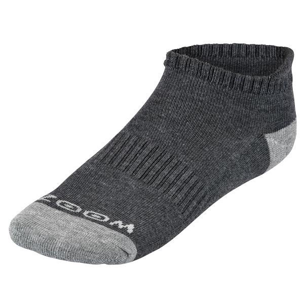 Zoom Ankle heren sokken (3 paar), houtskool/zilver