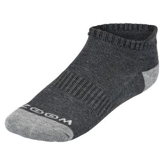 Zoom Ankle heren sokken (3 paar), houtskool/zilver