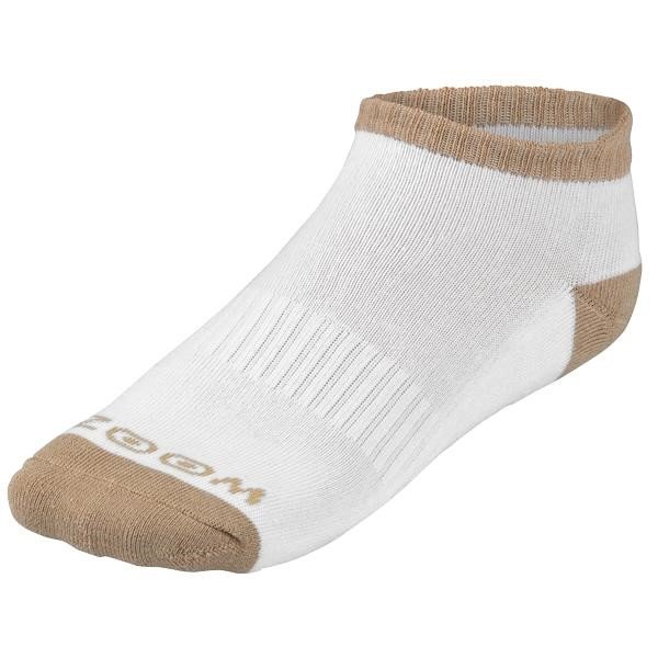 Zoom Ankle dames sokken (3 paar), wit/zand