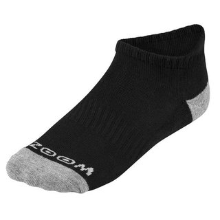 Zoom Ankle dames sokken (3 paar), zwart/zilver