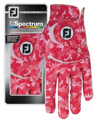 FootJoy Spectrum dames golfhandschoen, rood camo