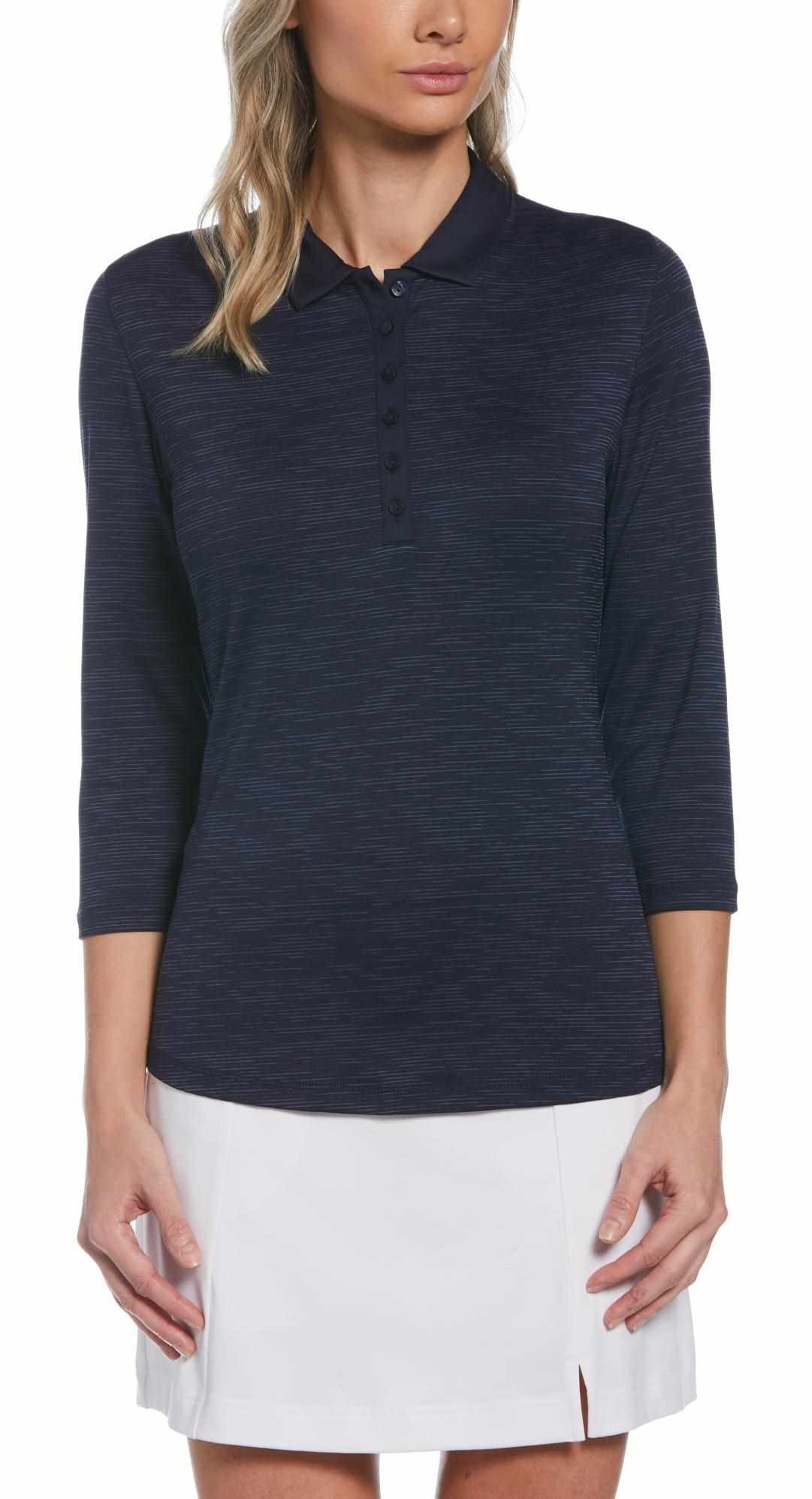 Callaway 3/4-Sleeve Swing Tech dames polo, peacoat