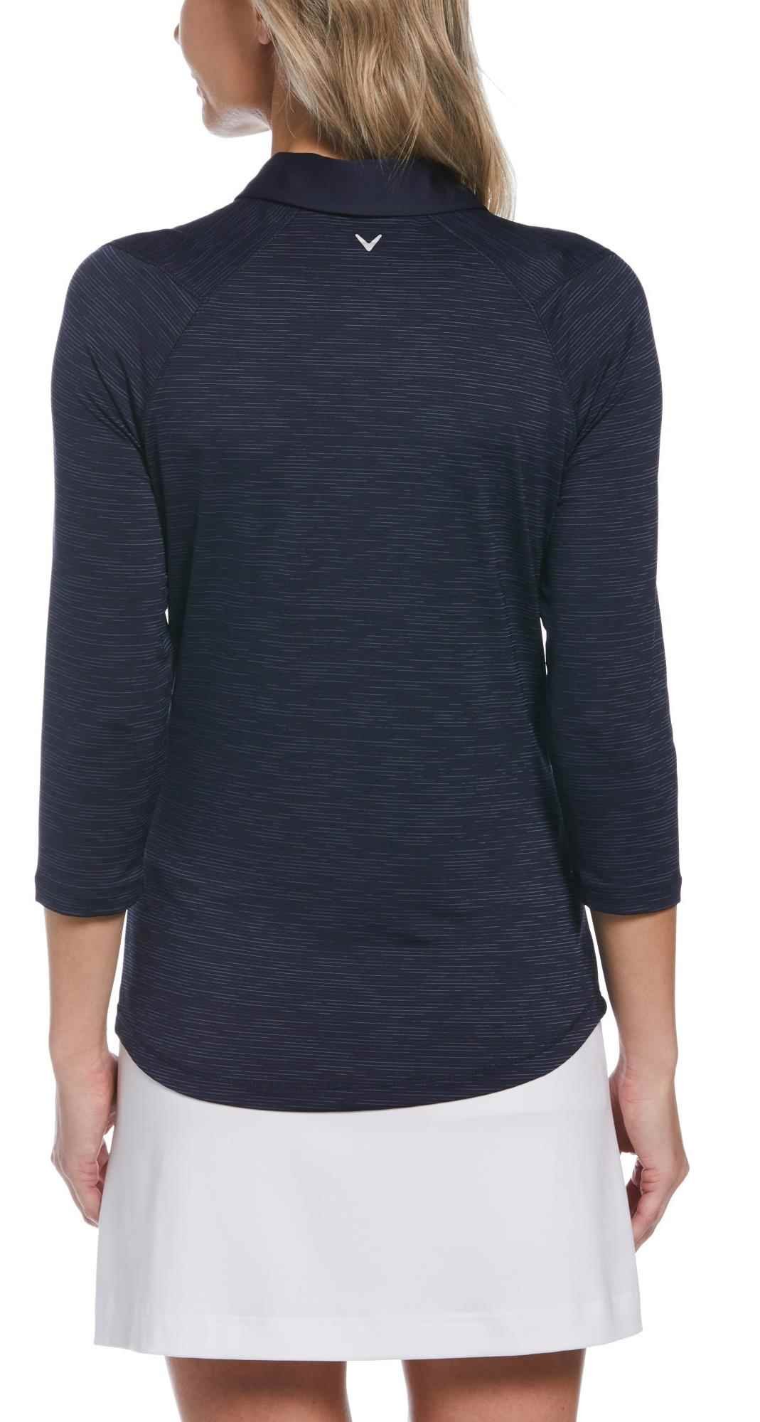 Callaway 3/4-Sleeve Swing Tech dames polo, peacoat