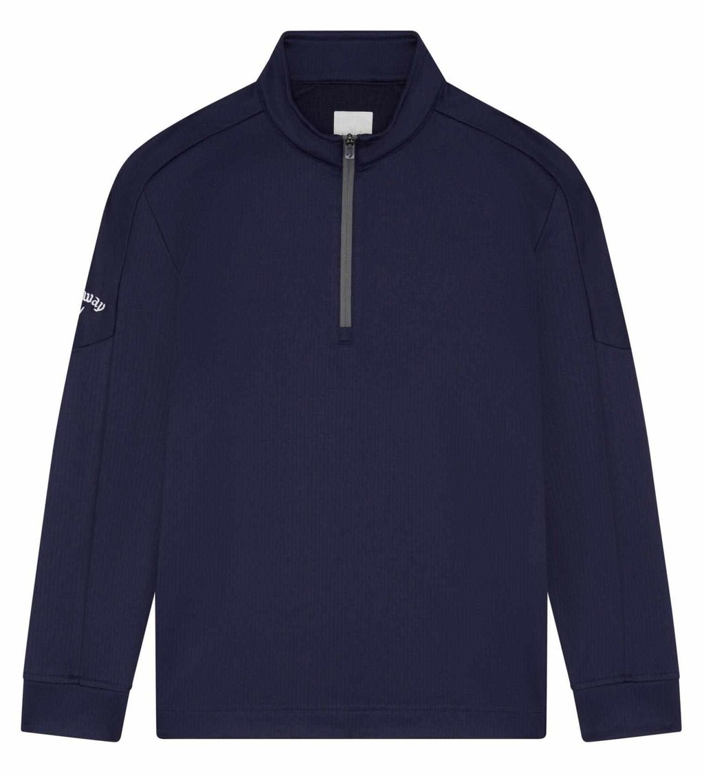 Callaway Waffle Fleece jongens sweatshirt, peacoat