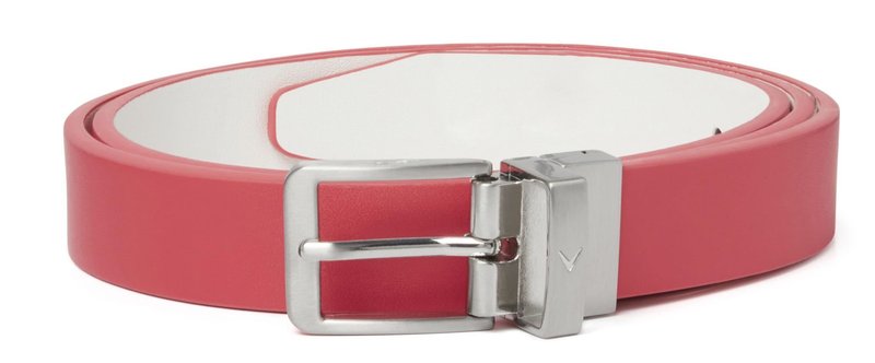 Callaway Sleek Modern Reversible damesriem, rood/wit